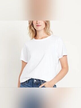 New OLD NAVY Classic White Crewneck Tee Womens 4X